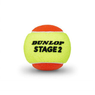 Juego de 3 pelotas de tenis Dunlop stage 2
