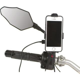 Soporte para smartphone de moto con cargador Chaft