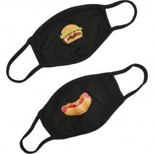 Máscaras Mister Tee burger and hot dog (x2)