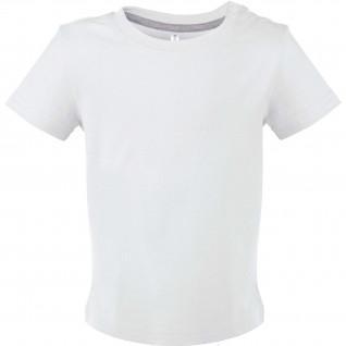 Camiseta de manga corta para bebé Kariban blanc