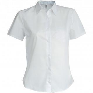 Camisa de manga corta mujer micro Kariban blanc