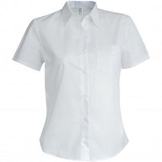 Camisa de manga corta mujer Kariban blanc