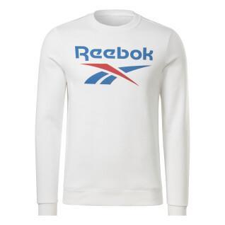 Sudadera de cuello redondo Reebok Identity Stacked Logo