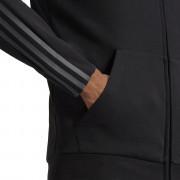 Chaqueta con capucha adidas Essentials Doubleknit Cut 3-Bandes Full-Zip