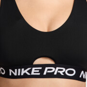 Sujetador con relleno de sujeción media para mujer Nike Indy Plunge