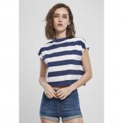 Camiseta mujer Urban Classics stripe short
