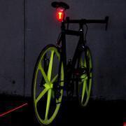 luz trasera de led + indicador de carril láser V Bike